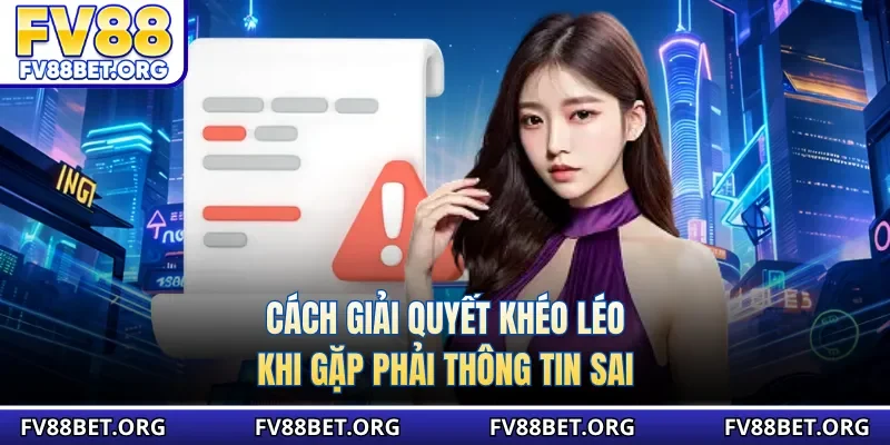 Cách giải quyết khéo léo khi gặp phải thông tin sai