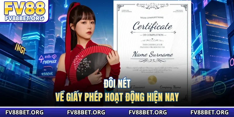 Đôi nét về giấy phép hoạt động hiện nay