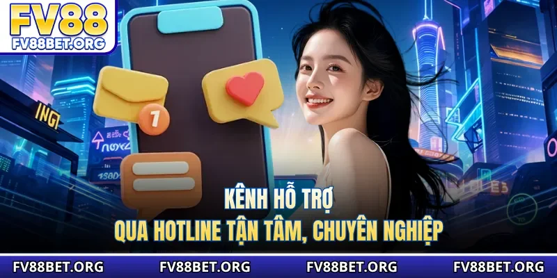 Kênh hỗ trợ qua hotline tận tâm, chuyên nghiệp